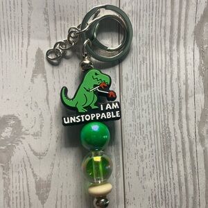 Unstoppable Dinosaur Key Holder - Green and Cream